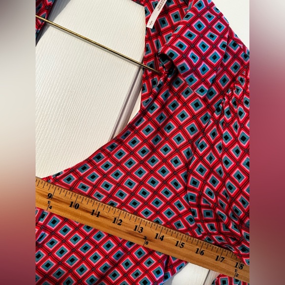 FREE PEOPLE S It Takes Two Lng Sleeve Geometric Belted Open Back Mini Dress Pink - Picture 5 of 14